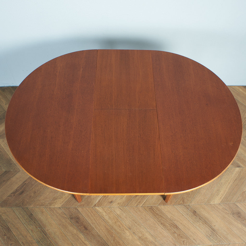 British vintage extension round dining table #74385