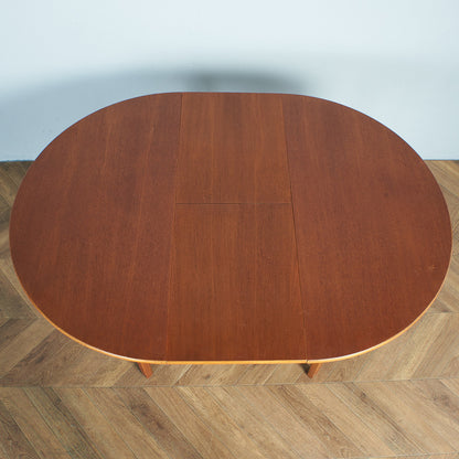 British vintage extension round dining table #74385