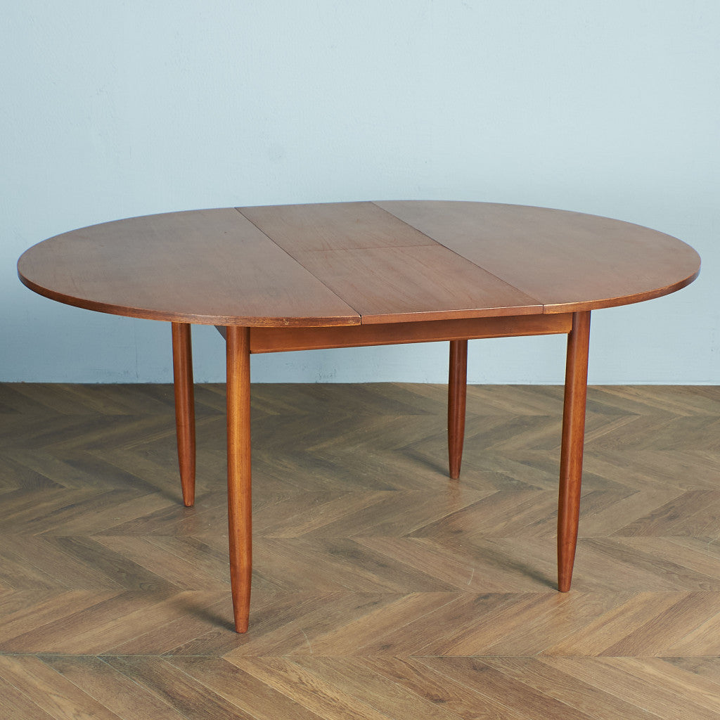 British vintage extension round dining table #74545