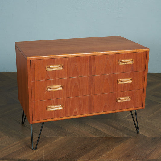 G-PLAN Fresco 3-Drawer Chest/Custom Iron Legs #80359