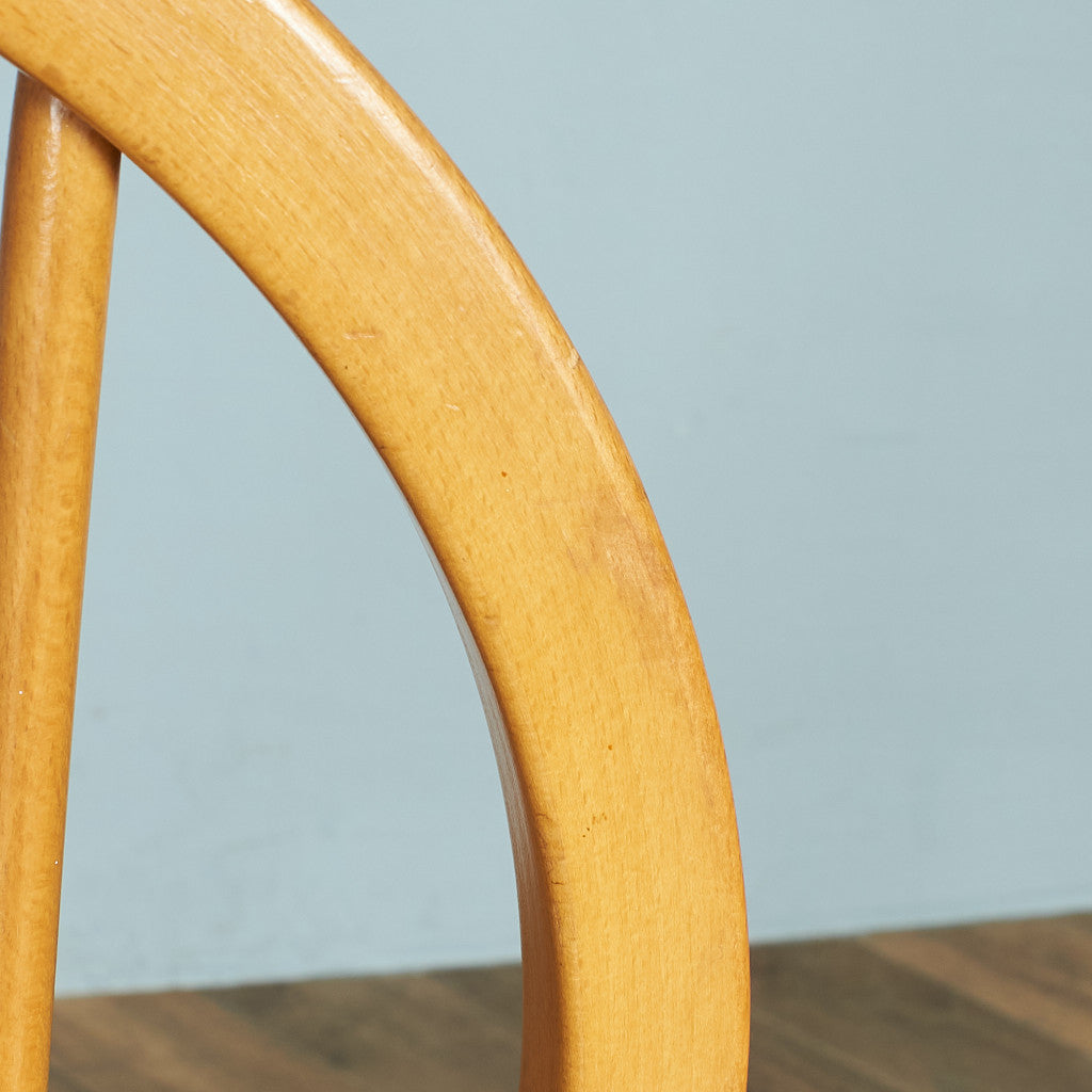 ERCOL Vintage 4-Spoke Hoop Back Chair / Round Gold Label #78669