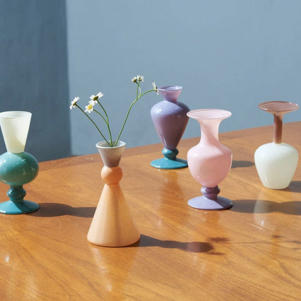 MINI VASE TWO TONE / Gray×Orange