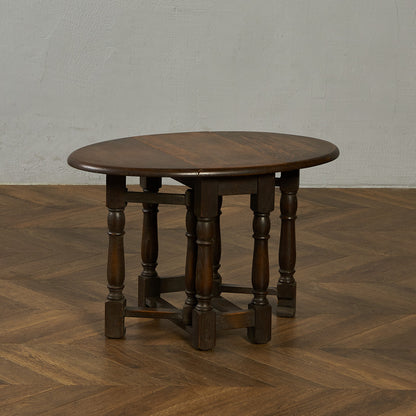 英国アンティーク ドロップリーフ ゲートレッグテーブル