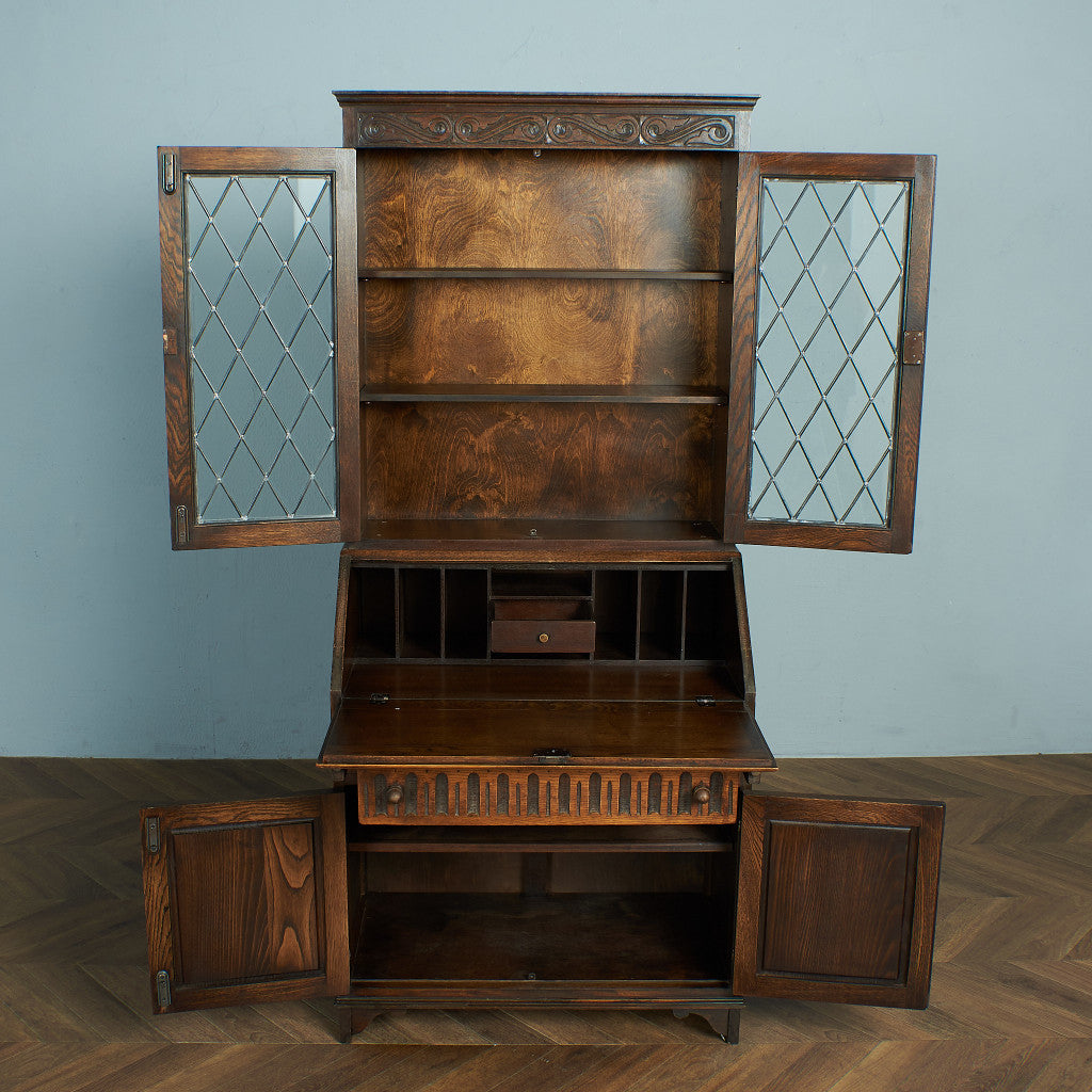 ジェイシーファニチャー Jaycee Furniture オーク材 ビューローブックケース #79353