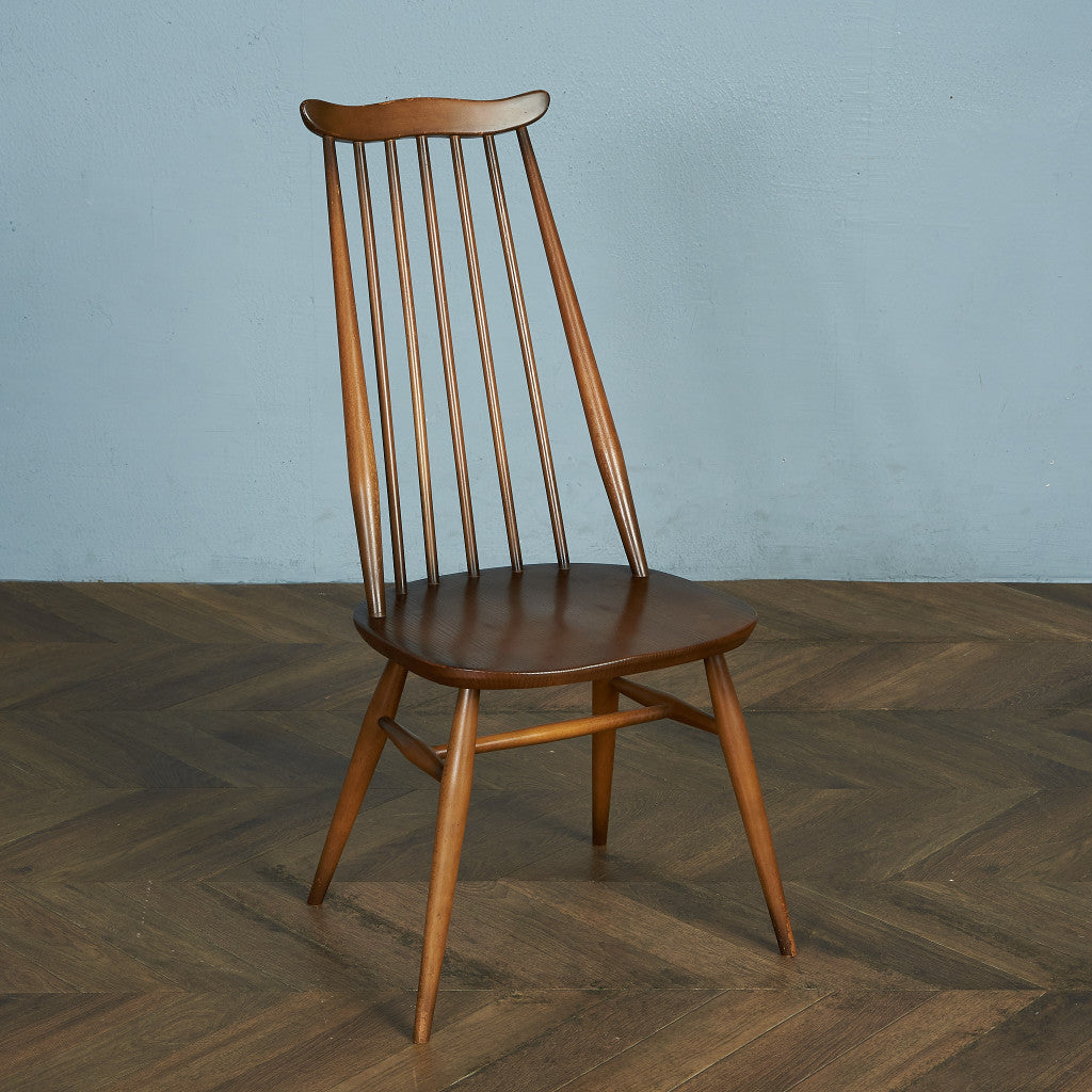ERCOL Vintage Goldsmith Chair / Round Gold Label #64961