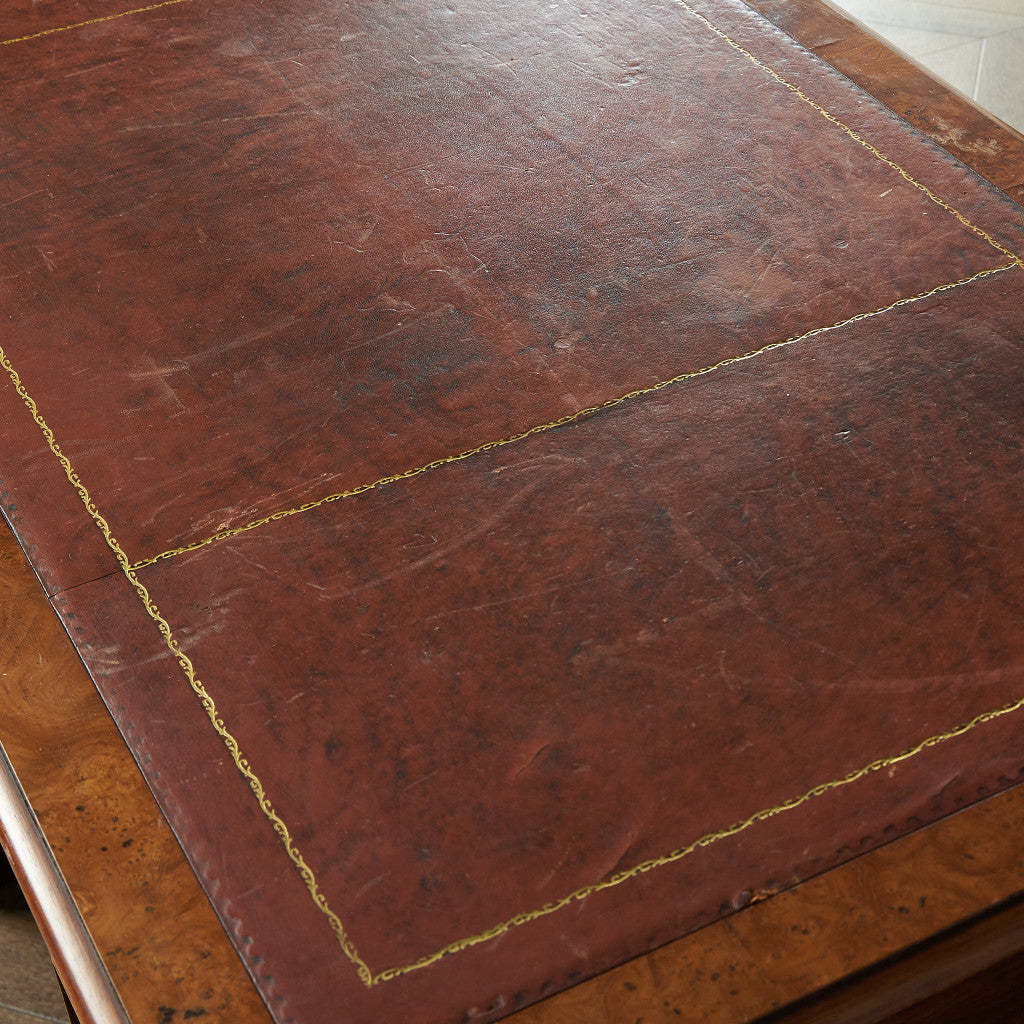 British classic walnut double-sided desk #81874