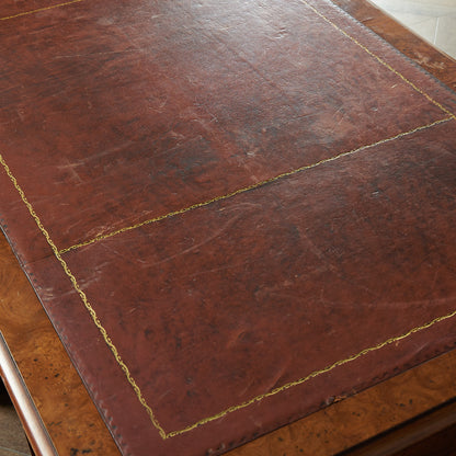British classic walnut double-sided desk #81874