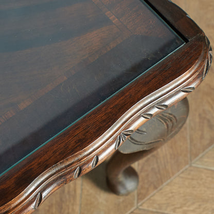 British classic glass top center table #78230