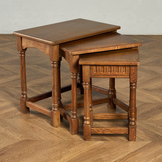 ジェイシーファニチャー Jaycee Furniture オーク材 ネストテーブル #99303