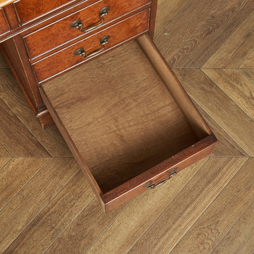 British classic walnut double-sided desk #81874