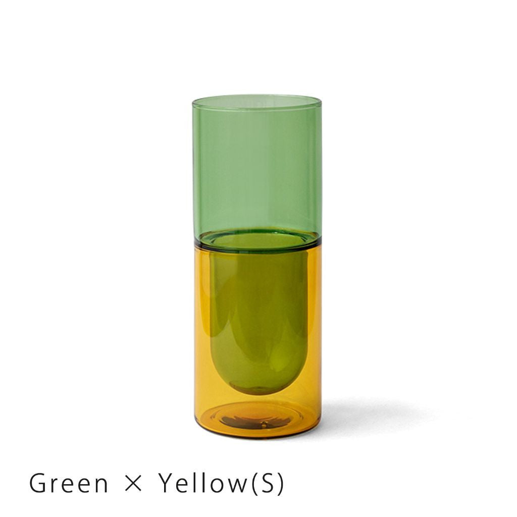 DW VASE Ssize / Green×Yellow