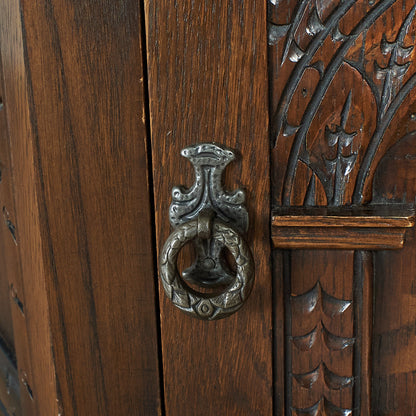 WOOD BROS Oak Cabinet #77405