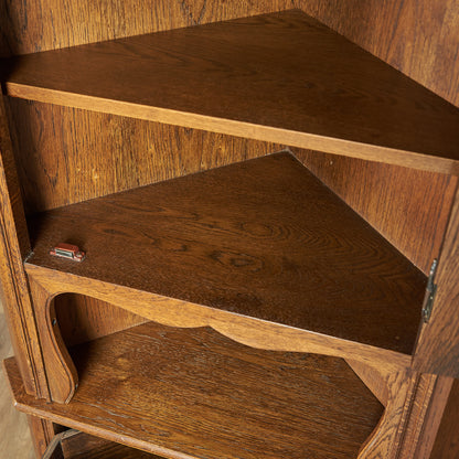 British Classic Oak Corner Cabinet #81946
