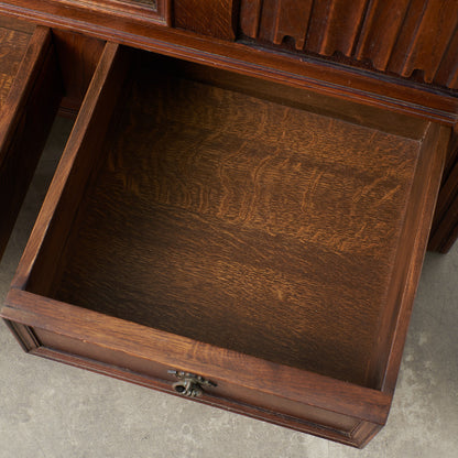 [67252] British classic oak blanket box