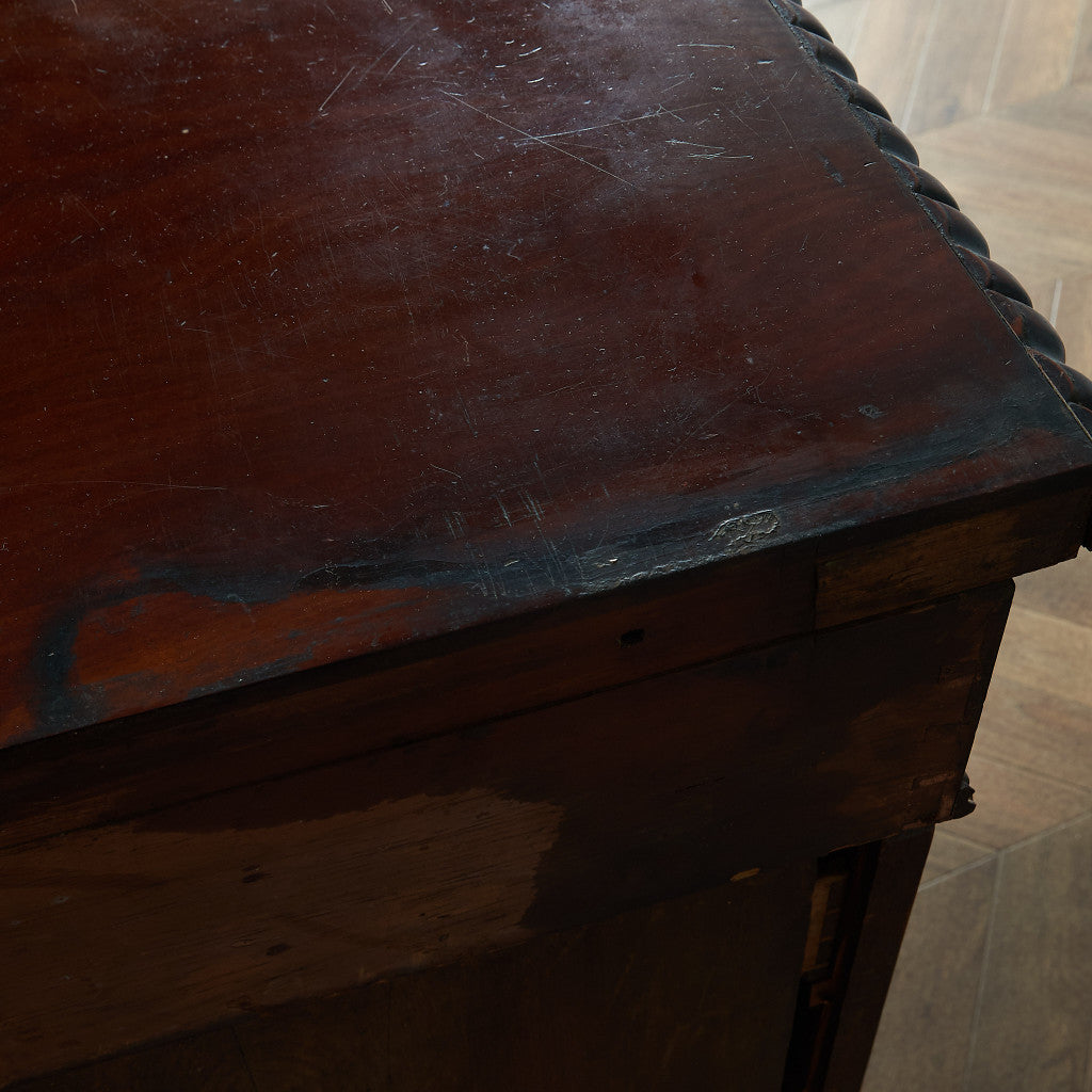 British classic walnut double-sided desk #81816