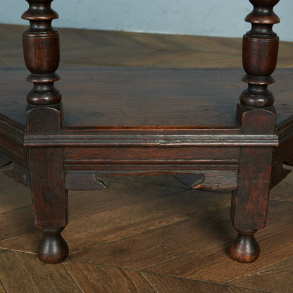 British classic oak side table #80476