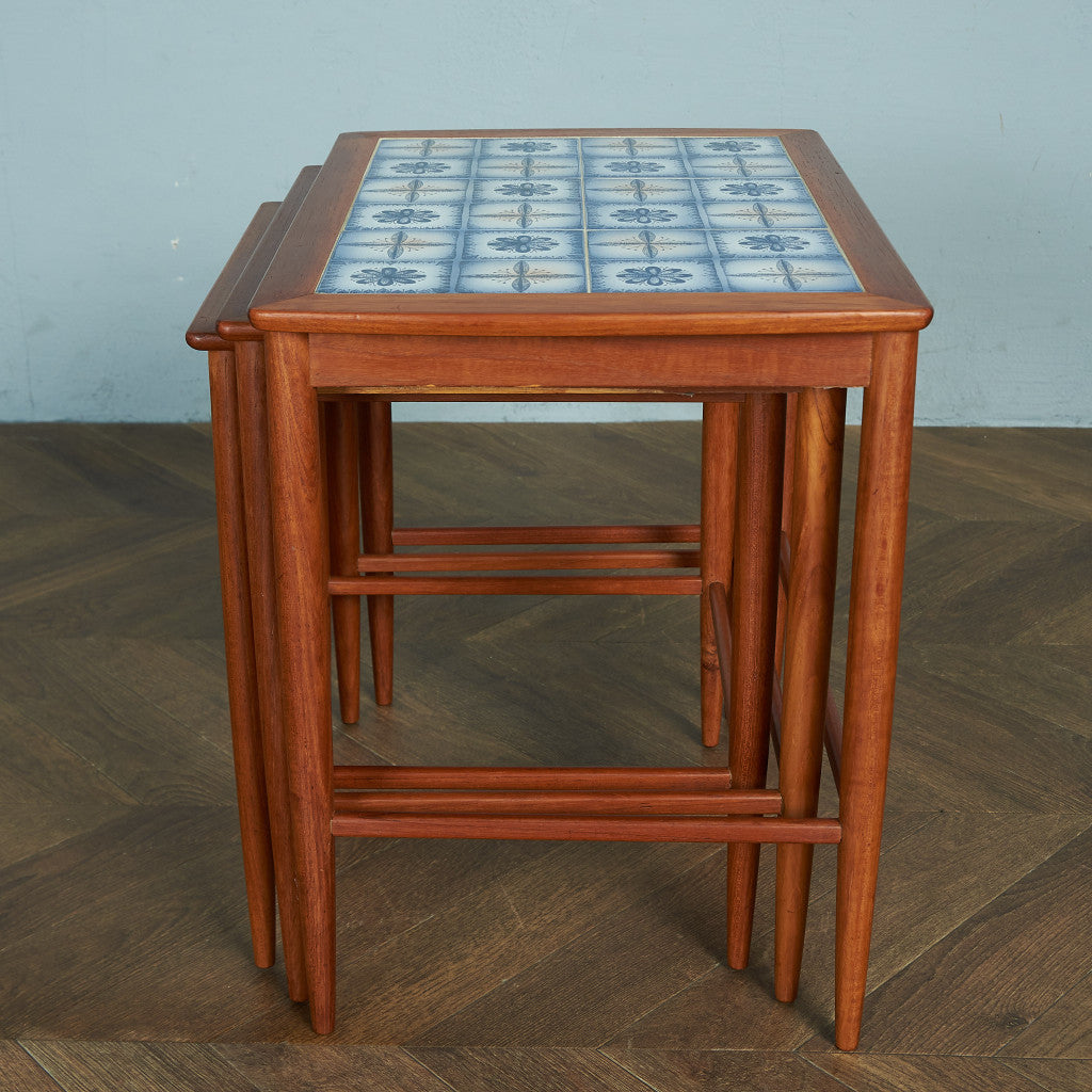 Nordic Vintage Tile Top Nesting Table #72166