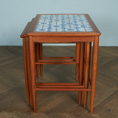 Nordic Vintage Tile Top Nesting Table #72166
