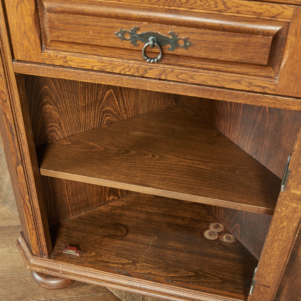 British Classic Oak Corner Cabinet #81946