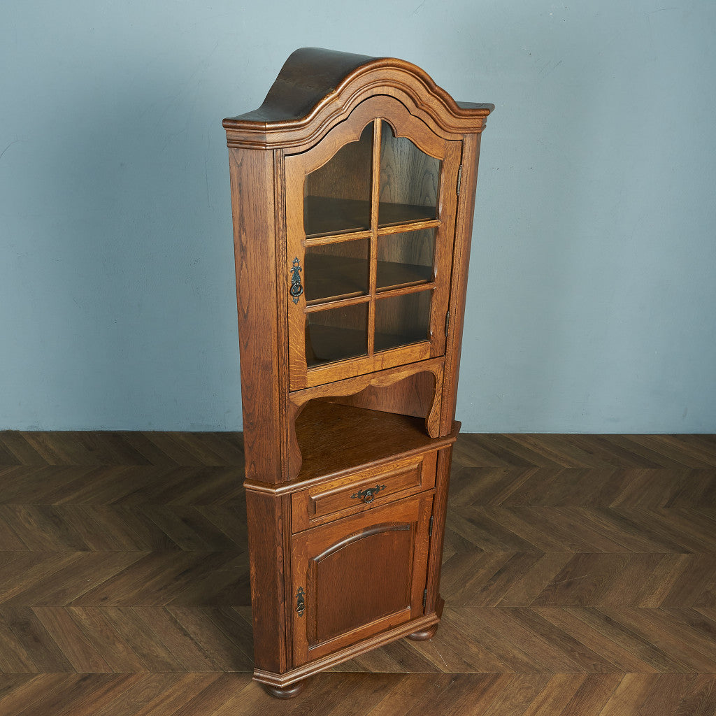 British Classic Oak Corner Cabinet #81946