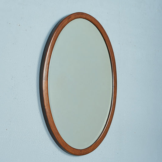 Antique British Mahogany Wall Mirror #74981