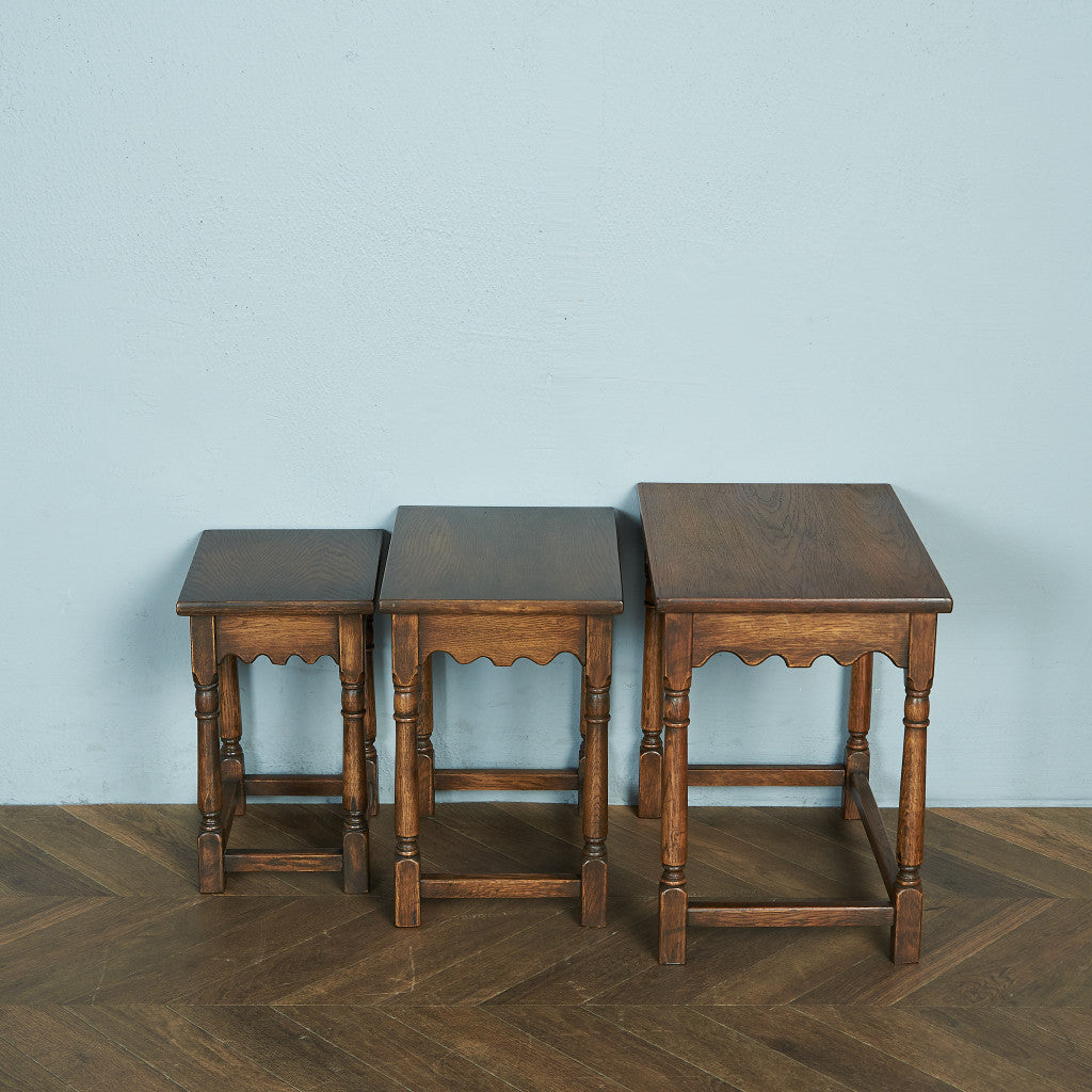 British Classic Oak Nesting Table #79600