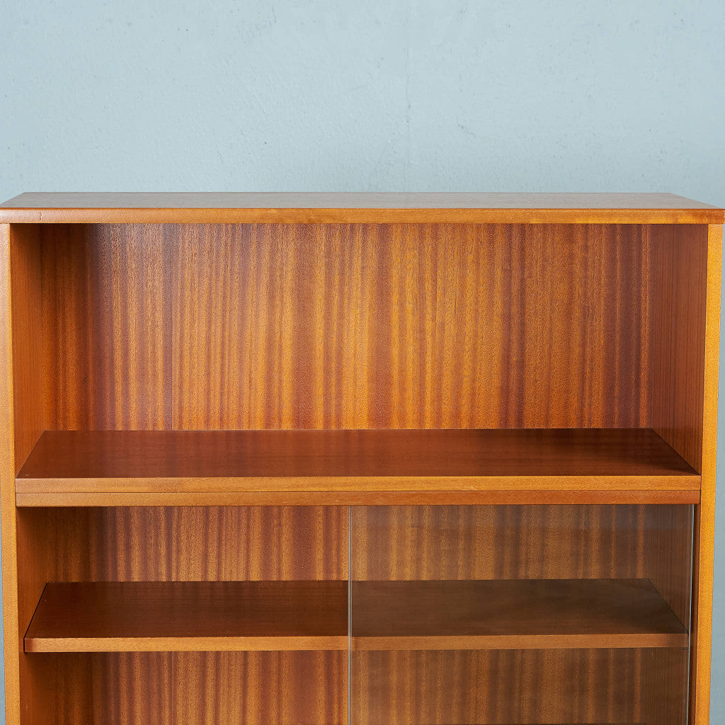 British vintage glass cabinet/bookshelf #83641