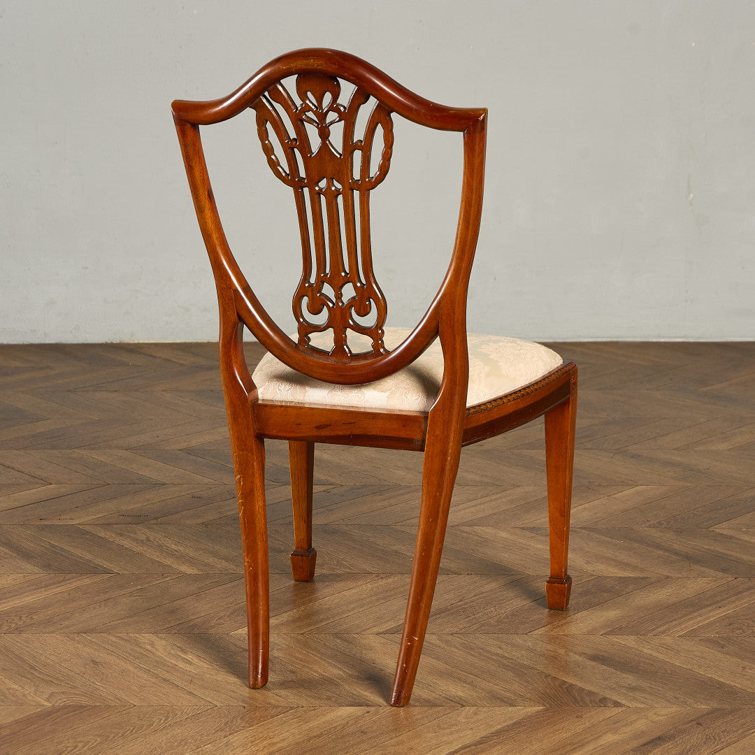 英国 クラシック ヘップルホワイト 様式 ダイニングチェア
