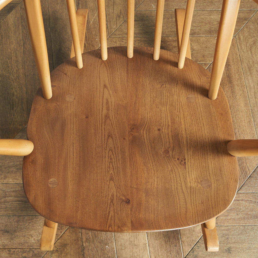 ERCOL Vintage Quaker Rocking Chair / Blue Label #74417