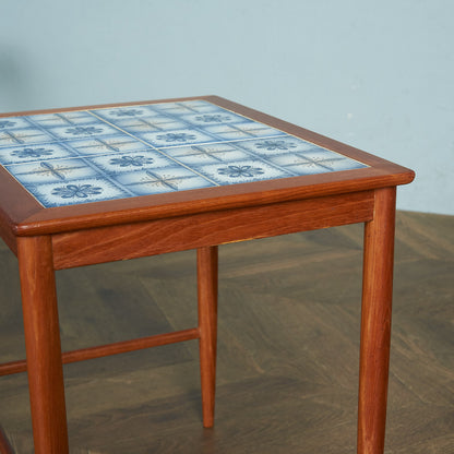 Nordic Vintage Tile Top Nesting Table #72166