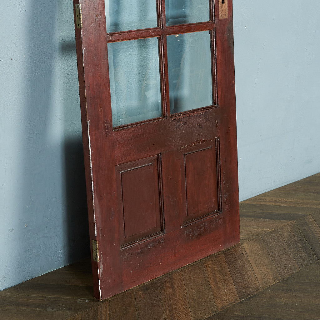 Antique British Painted Wooden Door #60601