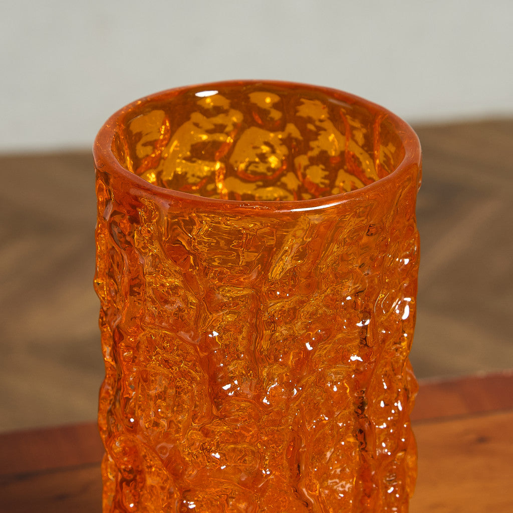 ホワイトフライアーズ・グラス Whitefriars Glass Textured Range Bark ヴィンテージ フラワーベース 9690 #85330