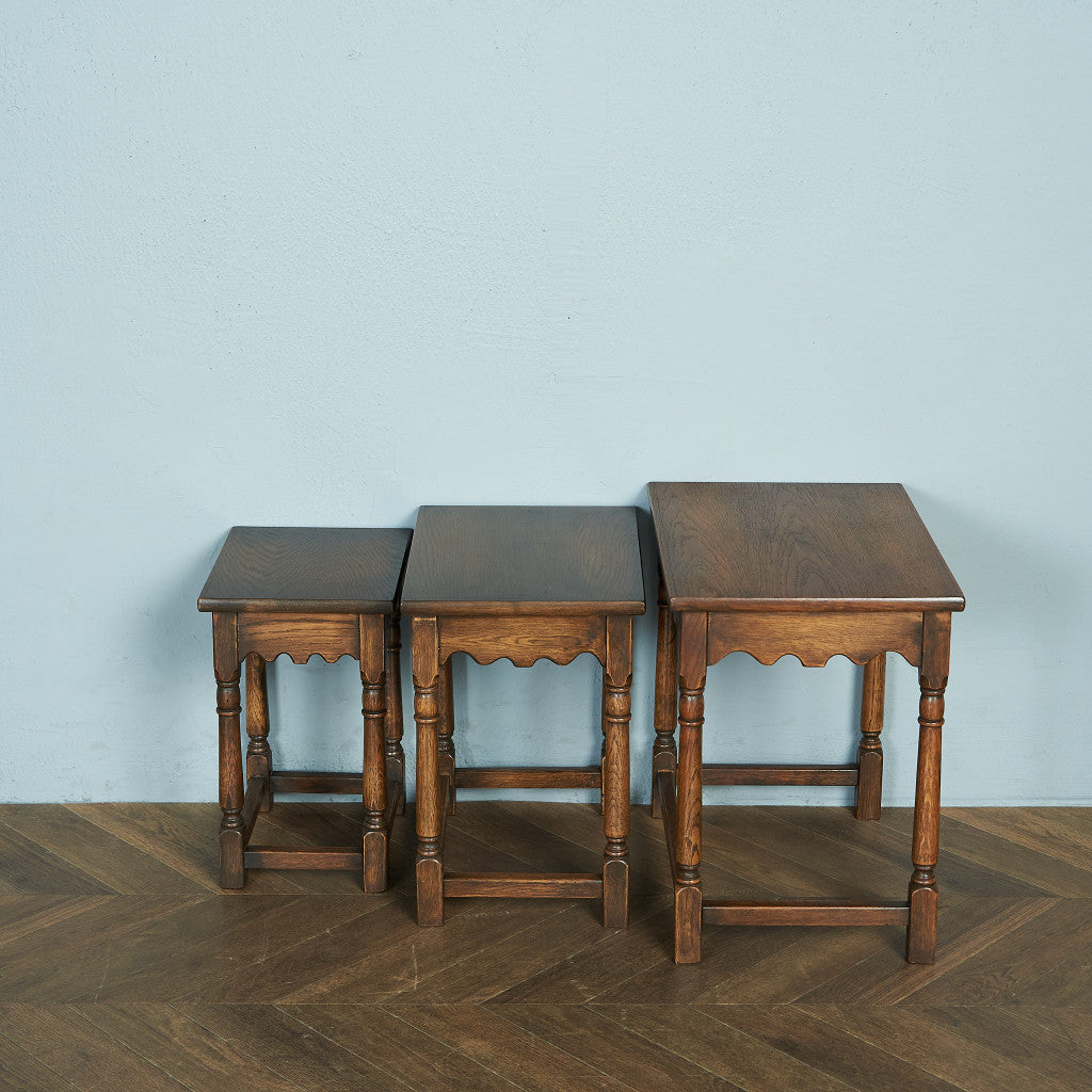 British Classic Oak Nesting Table #79600