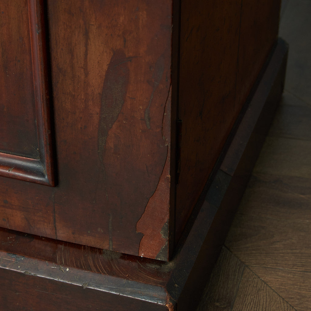 British classic walnut double-sided desk #81816
