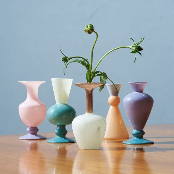 MINI VASE TWO TONE / Brown×Beige