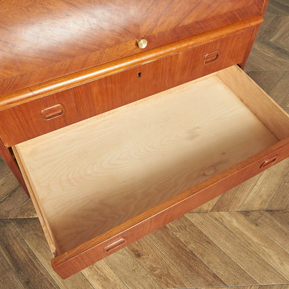 Markaryds Mobelindustri Vintage Roll Top Writing Bureau #80380