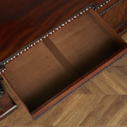 British classic walnut double-sided desk #81816
