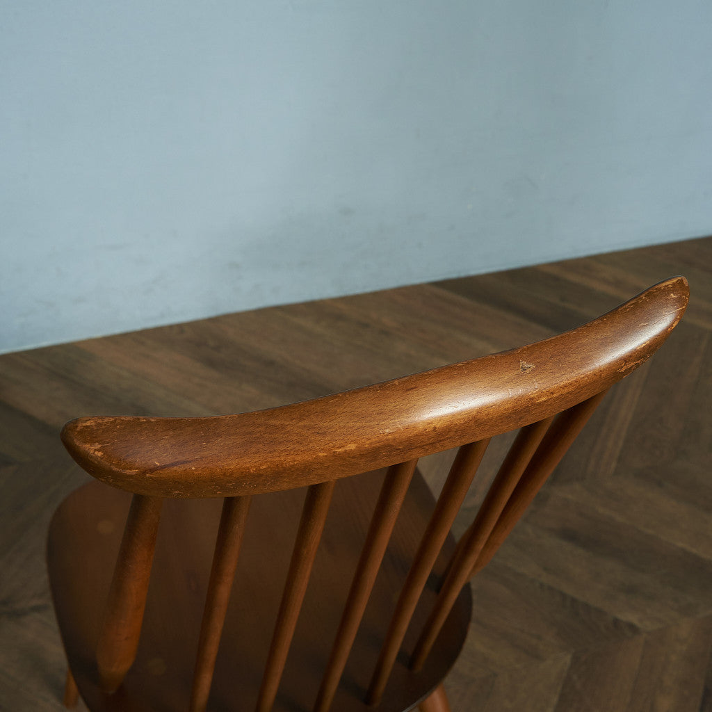 ERCOL Vintage Goldsmith Chair / Round Gold Label #64961