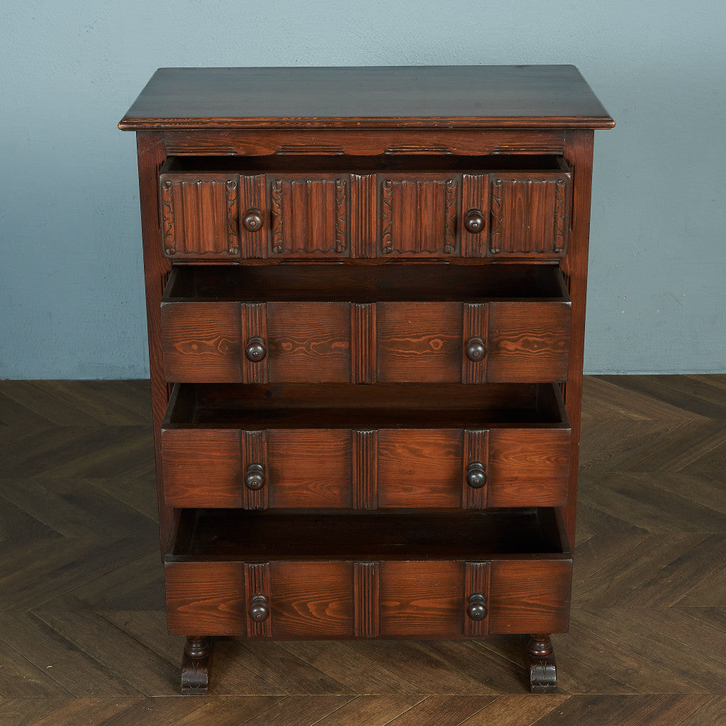 ERCOL Old Colonial 4-Drawer Tall Chest #82102