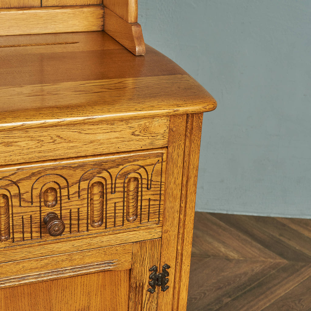 British Oak Welsh Dresser/Cupboard #84628