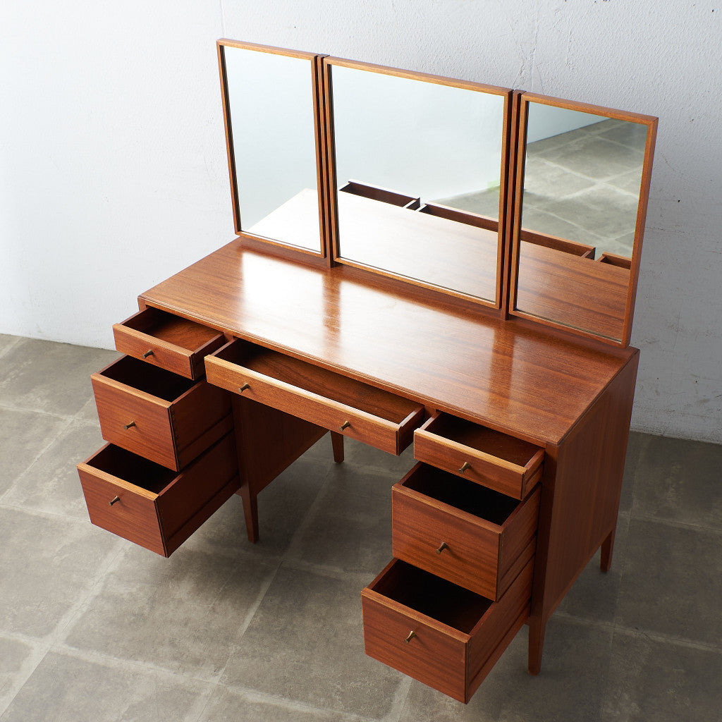 Lough borough Furniture ヴィンテージ トリプルミラー ドレッシングデスク