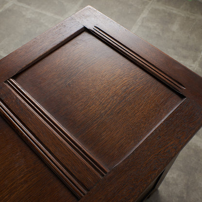 [67252] British classic oak blanket box