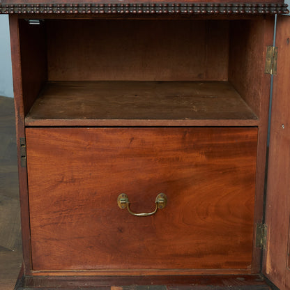 British classic walnut double-sided desk #81816