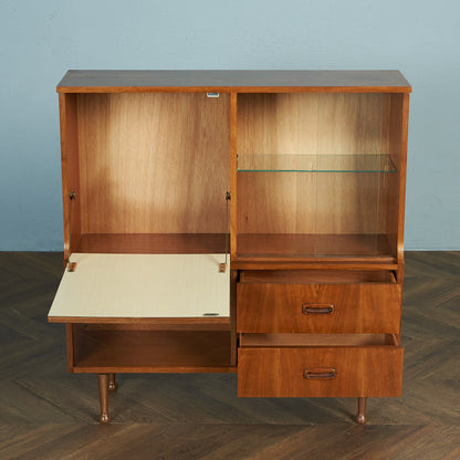 British Vintage Glass Cabinet #80440