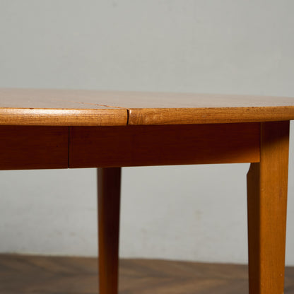 デンマーク エクステンション ラウンド ダイニングテーブル