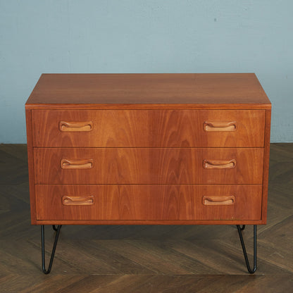 G-PLAN Fresco 3-tier chest/custom iron hairpin legs #80361
