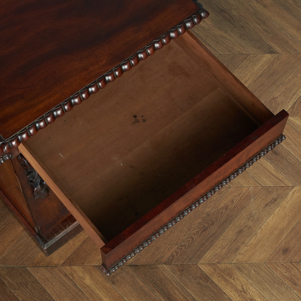 British classic walnut double-sided desk #81816