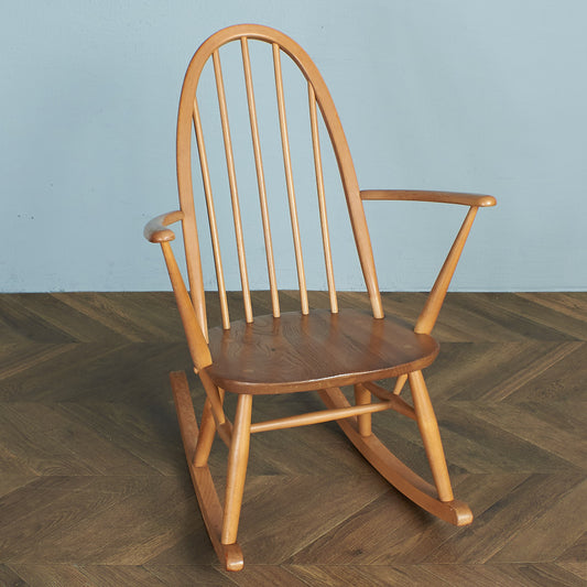 [67476][ERCOL] Vintage Quaker Rocking Chair / Blue Label
