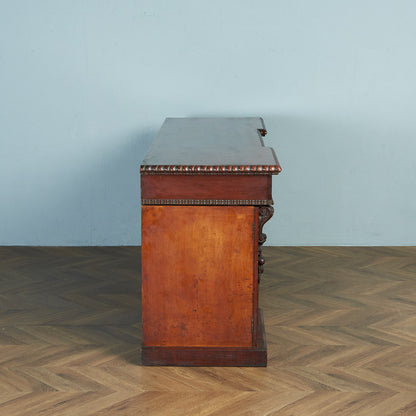 British classic walnut double-sided desk #81816