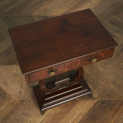British Classic Harp Motif Side Table #81678